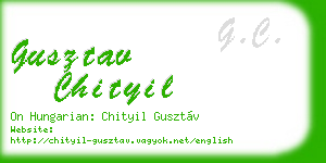 gusztav chityil business card